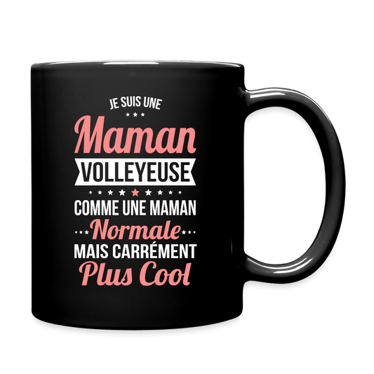 Mug uni - Maman volleyeuse plus cool - noir
