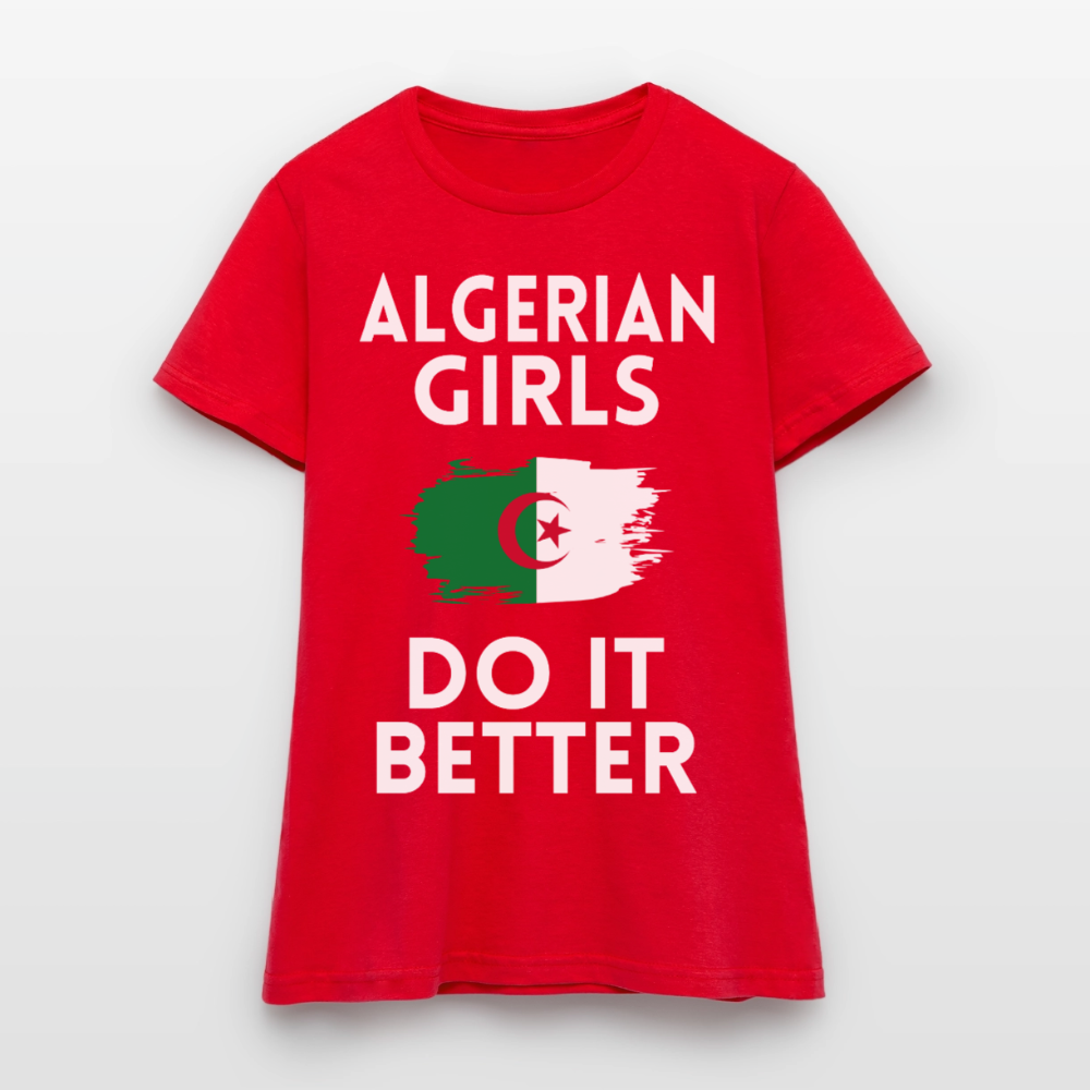 T-shirt femme - Algerian Girls Do It Better - rouge
