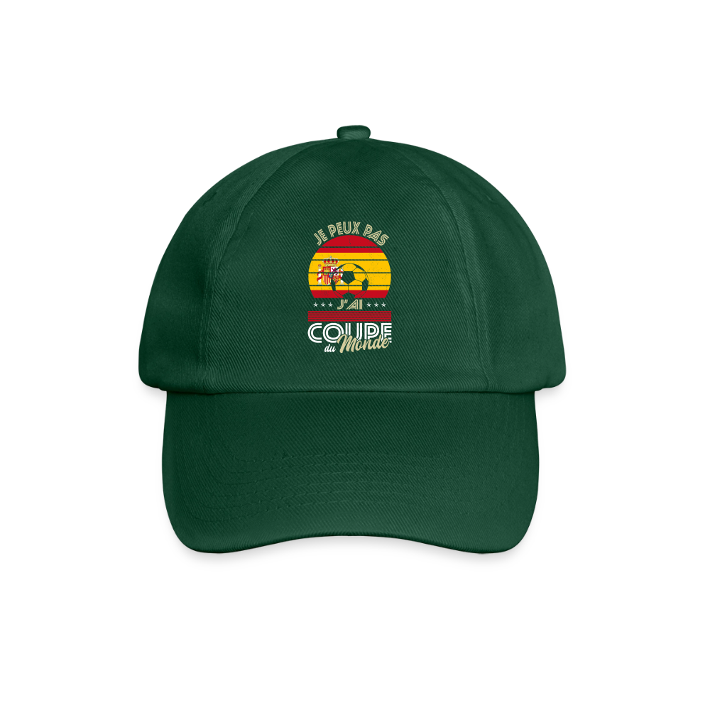 Casquette classique - Je peux pas j'ai Coupe du Monde - Espagne - vert bouteille
