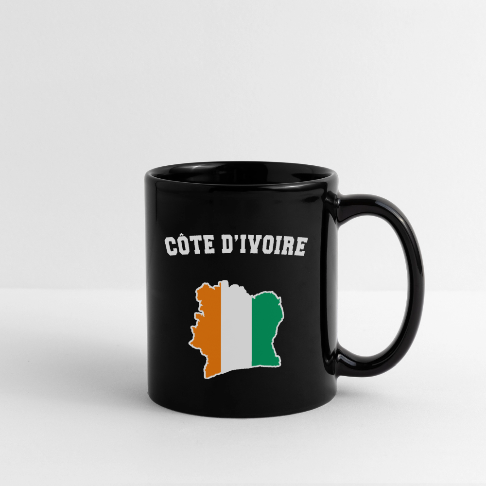 Mug uni - Côte d'Ivoire - noir