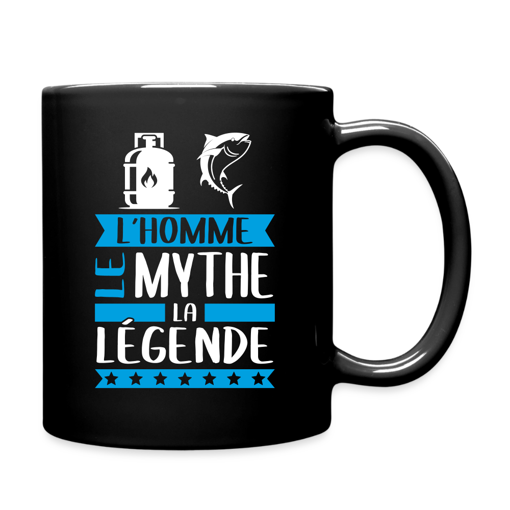 Mug uni Gaston rébus – L’homme, le mythe, la légende - noir