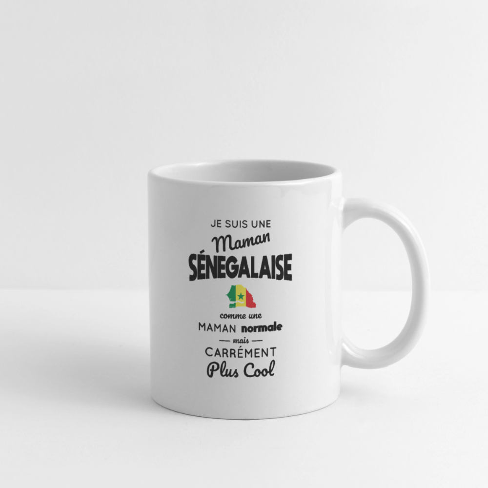 Mug blanc - Maman Sénégalaise plus cool - blanc