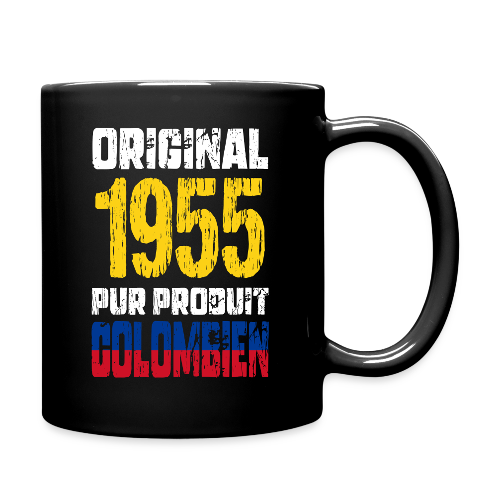 Mug uni - Anniversaire 70 Ans - Original 1955 - Pur produit Colombien - noir
