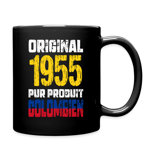 Mug uni - Anniversaire 70 Ans - Original 1955 - Pur produit Colombien - noir