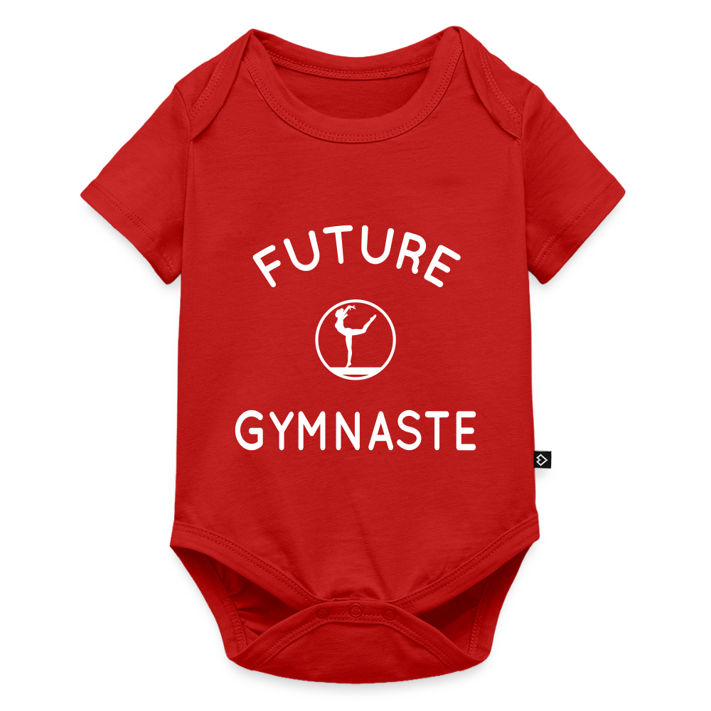 Body Bébé bio manches courtes - Future gymnaste - rouge