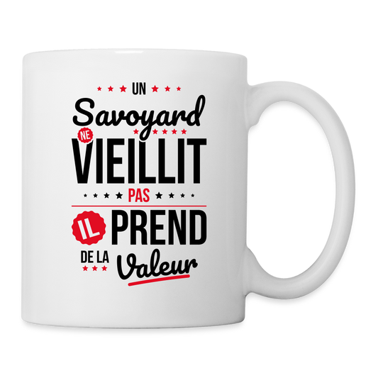 Mug blanc - Un Savoyard ne vieillit pas - blanc
