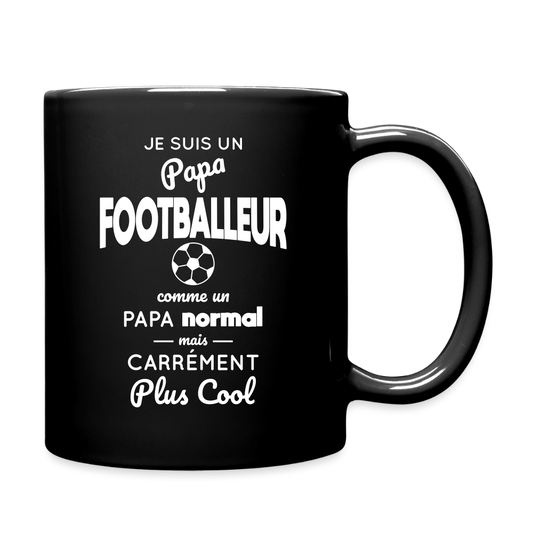 Mug uni - Papa footballeur plus cool - noir