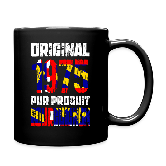 Mug uni - Anniversaire 50 Ans - Original 1975 - Pur produit Bourguignon - noir