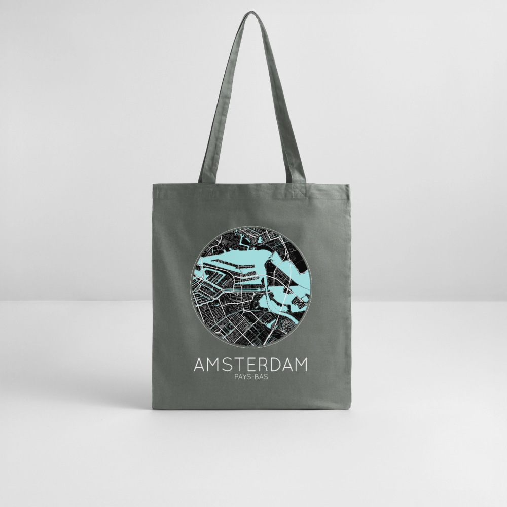 Tote Bag Amsterdam Bio – Plan d’Amsterdam - charbon