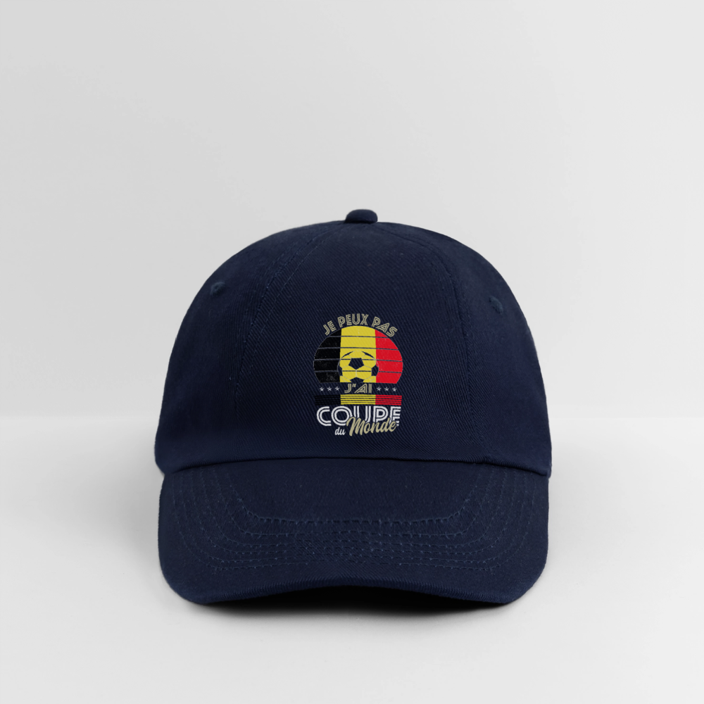 Casquette classique - Je peux pas j'ai Coupe du Monde - Belgique - bleu/bleu