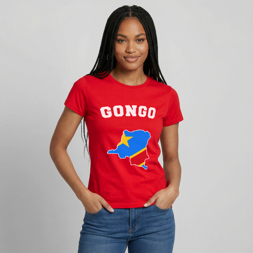 T-shirt Femme - RD Congo - rouge