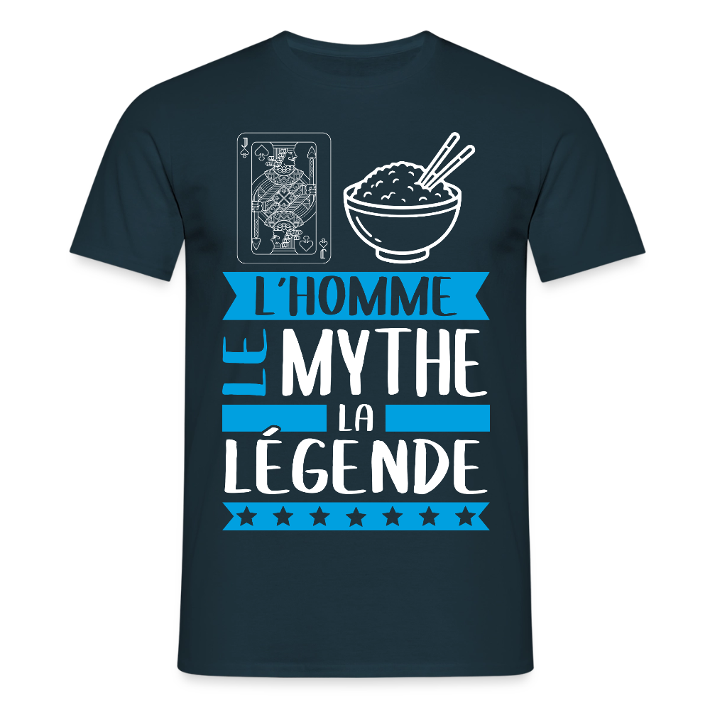 T-shirt homme Valéry rébus – L’homme, le mythe, la légende - marine