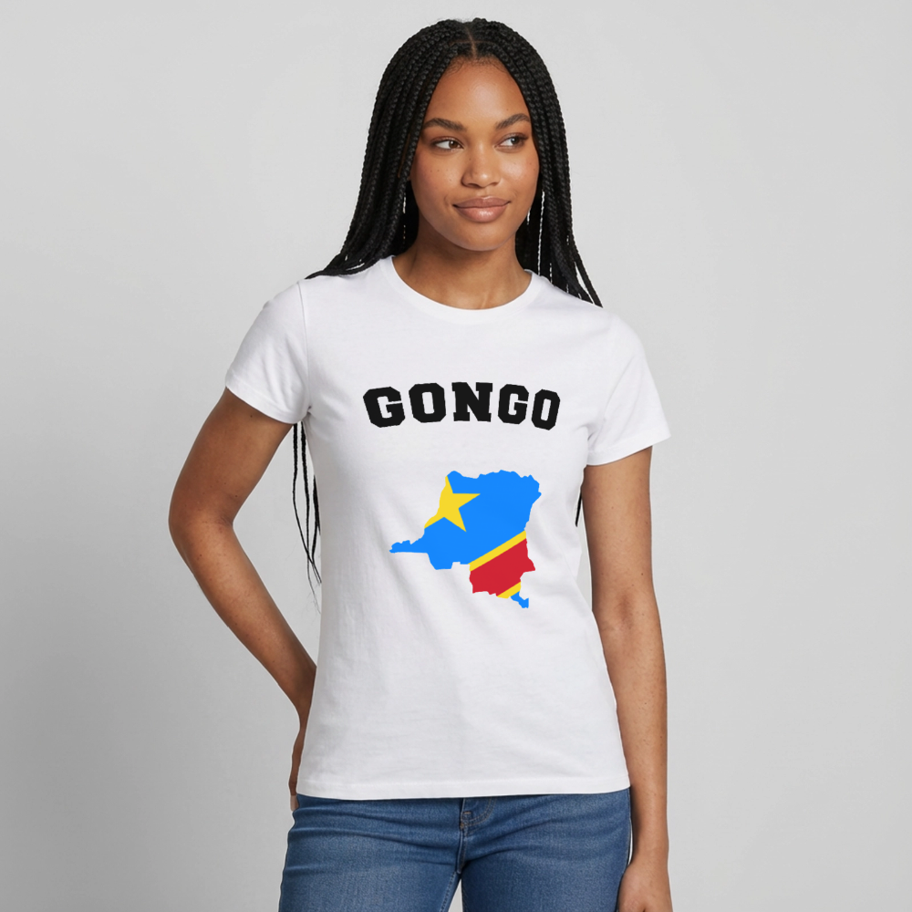 T-shirt Femme - RD Congo - blanc