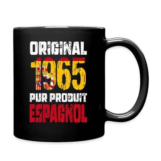 Mug uni - Anniversaire 60 Ans - Original 1965 - Pur produit Espagnol - noir