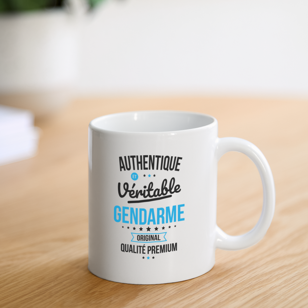 Mug blanc - Authentique et véritable Gendarme - blanc