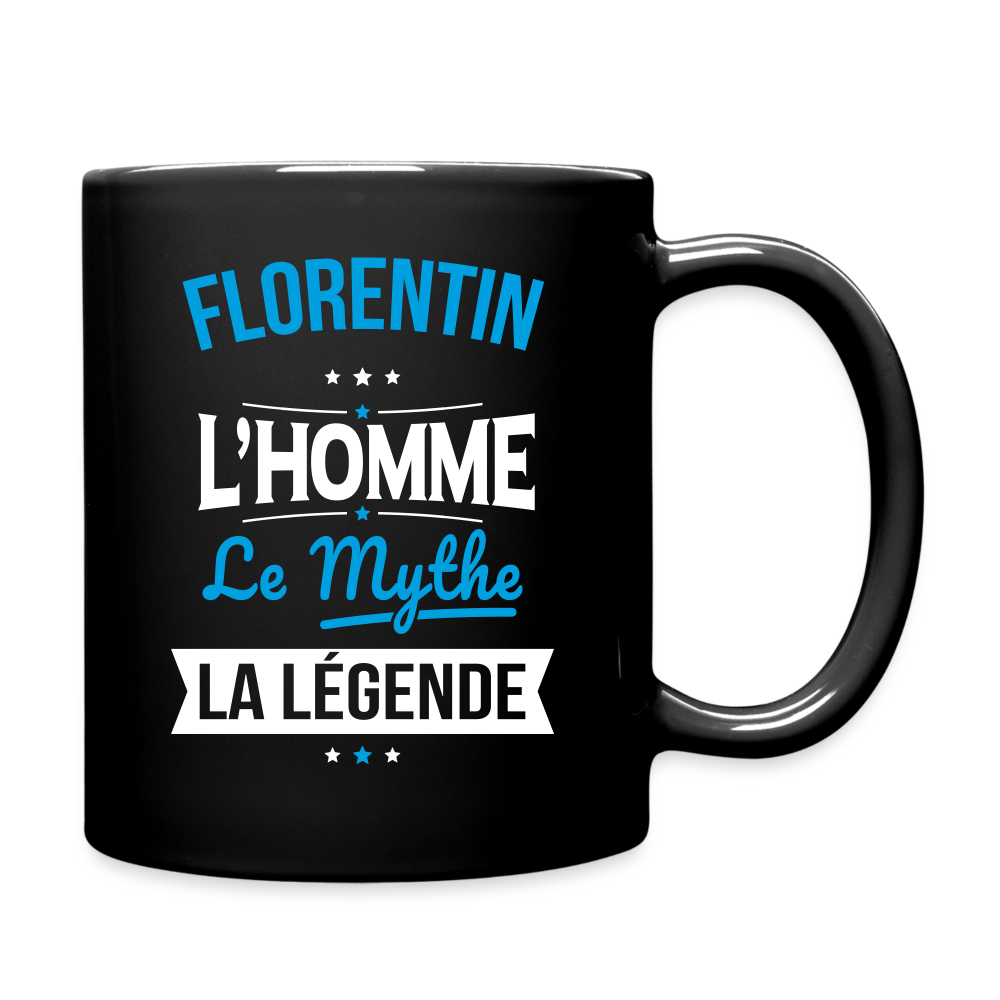 Mug uni - Florentin - l'Homme - le Mythe - la Légende - noir