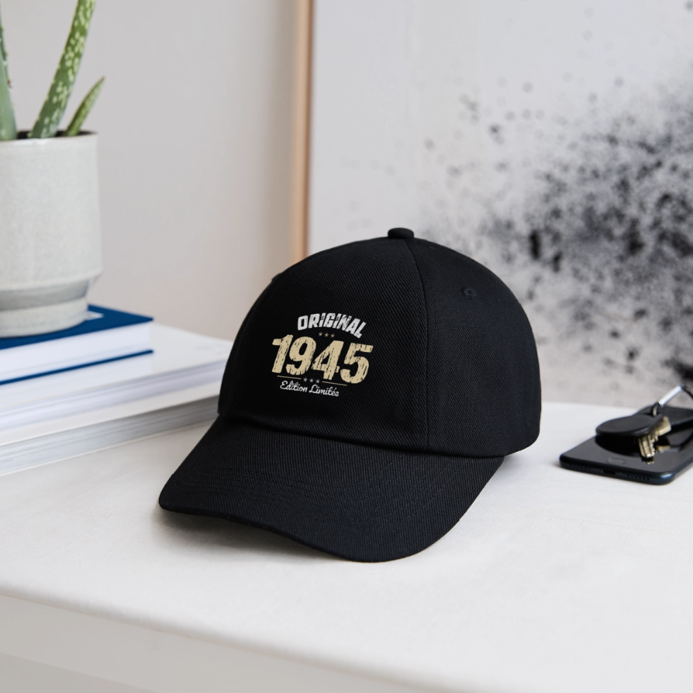 Casquette classique - Anniversaire 81 Ans - Original 1945 - noir/noir