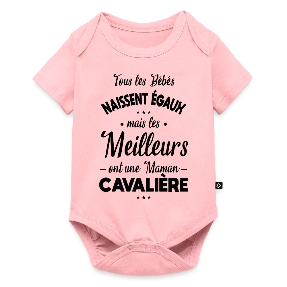 Body Bébé Humour Maman Cavalière – Idée Cadeau Équitation - rose