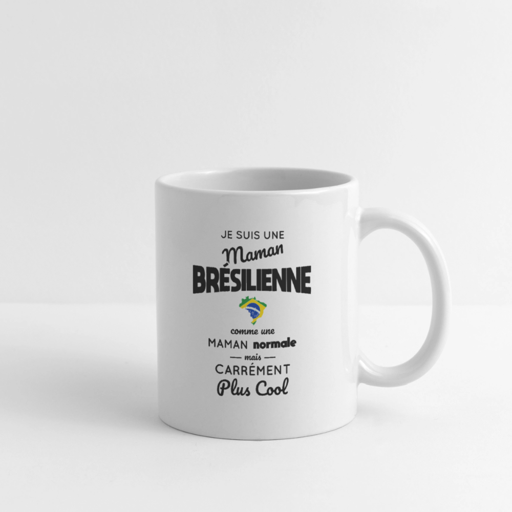 Mug blanc - Maman Brésilienne plus cool - blanc