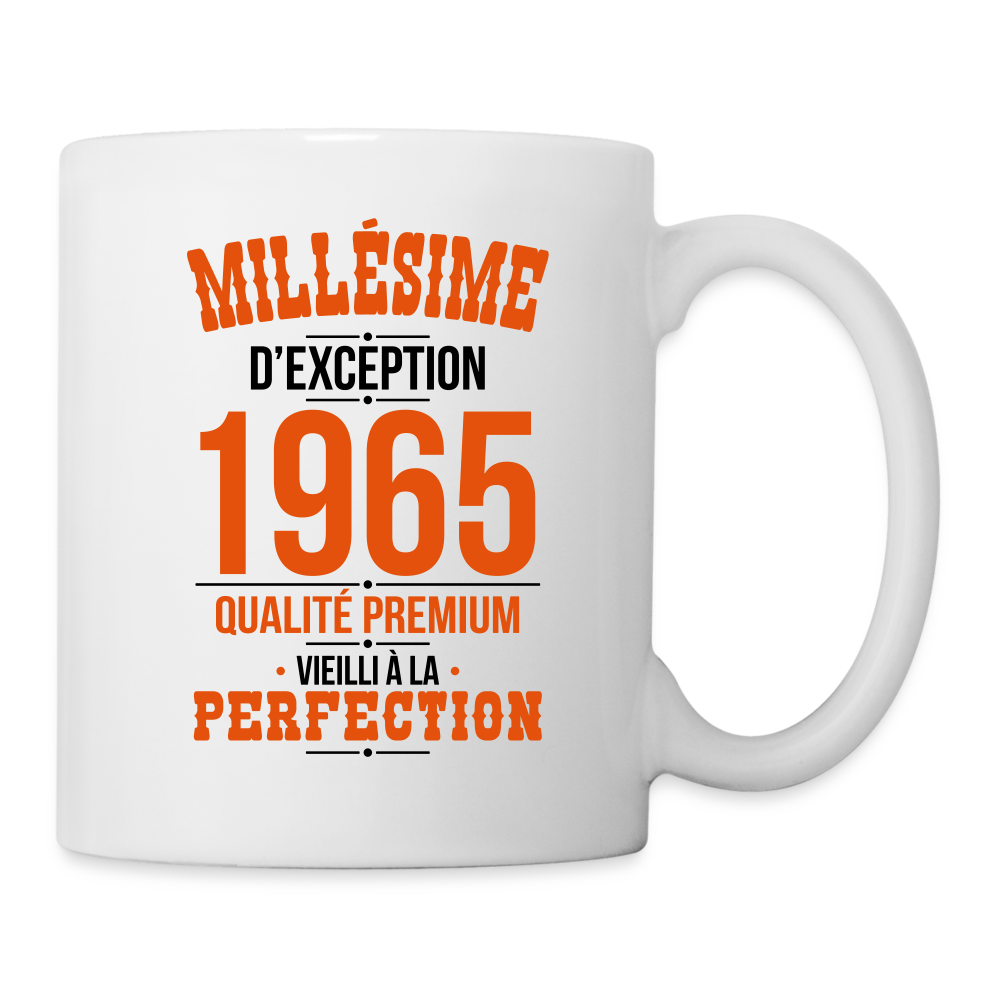 Mug blanc - Anniversaire 60 Ans - Millésime 1965 - blanc