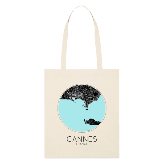 Tote Bag Cannes Bio Coloris Clair – Plan de Cannes - écru doux