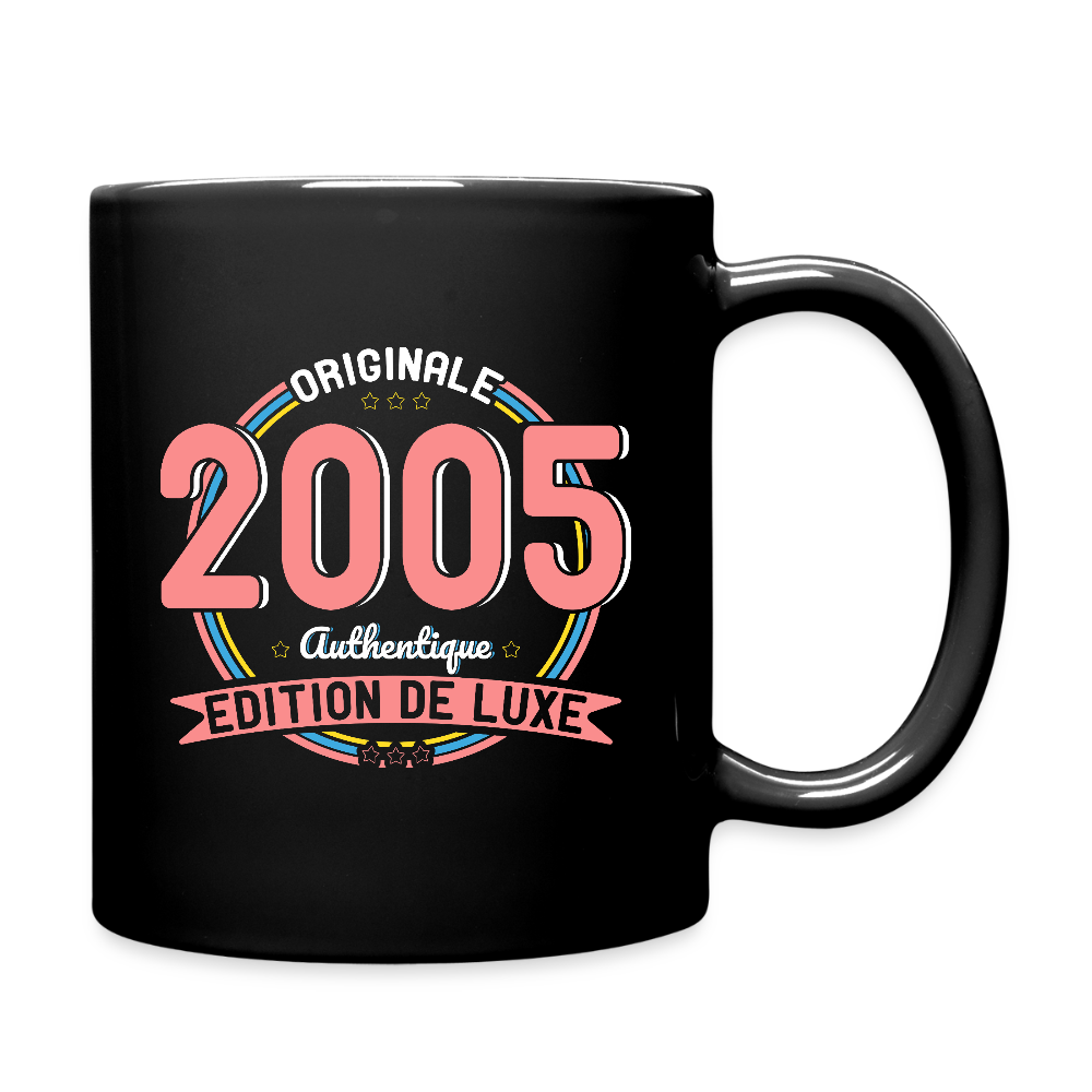 Mug uni - Anniversaire 20 Ans - Originale 2005 Authentique - noir