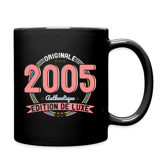 Mug uni - Anniversaire 20 Ans - Originale 2005 Authentique - noir