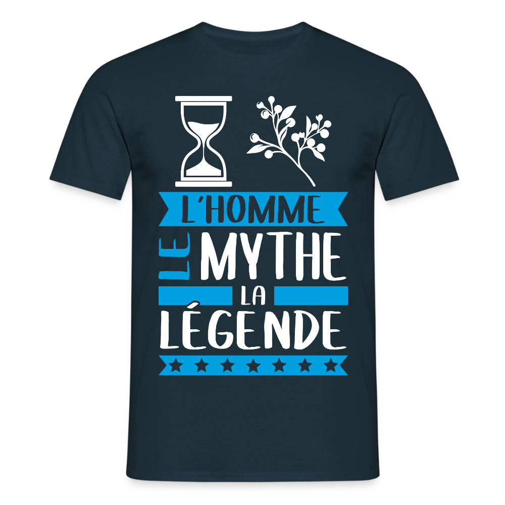 T-shirt homme Tanguy rébus – L’homme, le mythe, la légende - marine