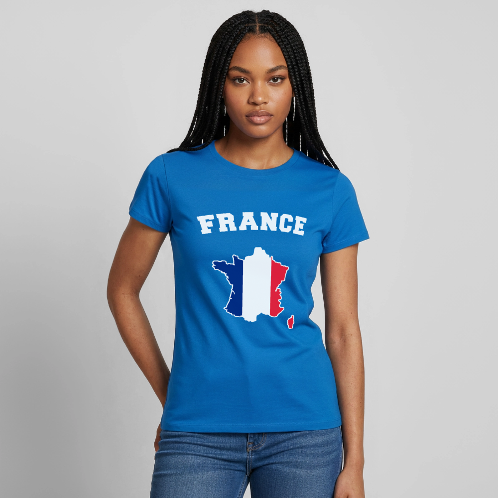 T-shirt Femme - France - bleu royal