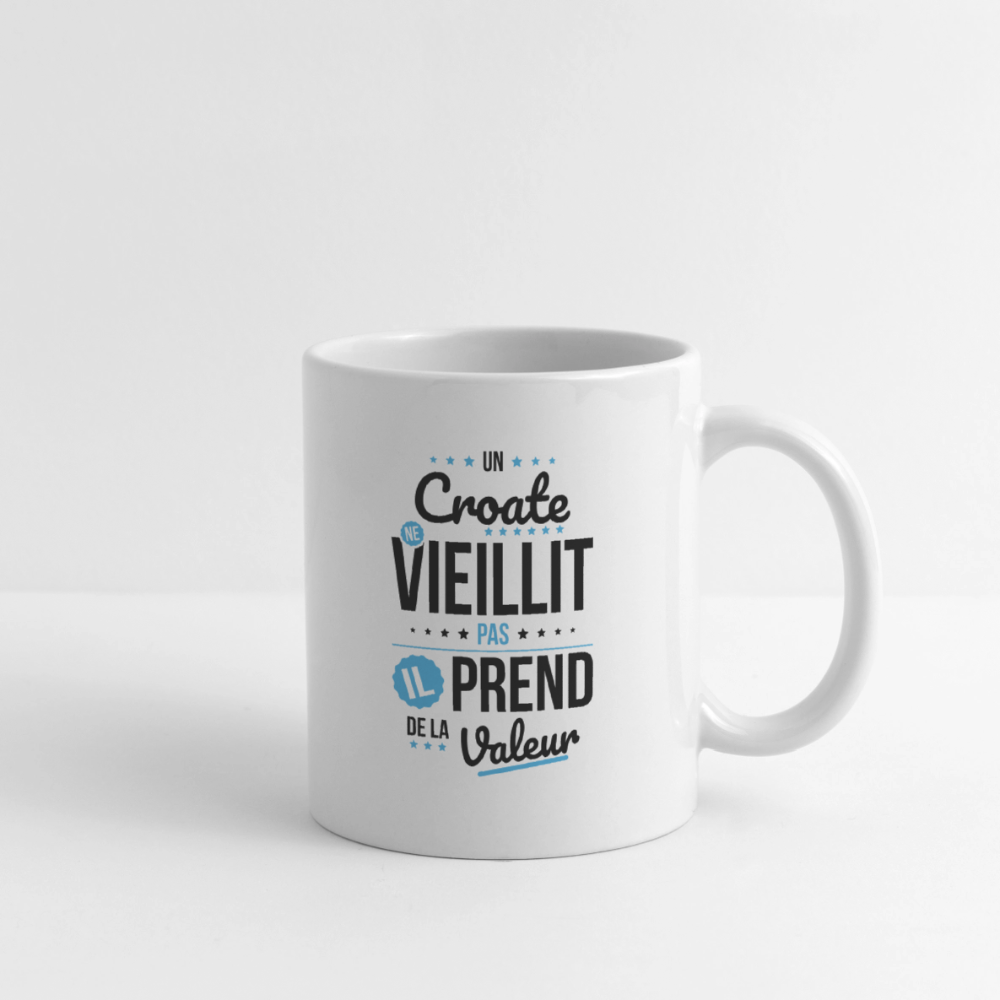 Mug blanc - Un Croate ne vieillit pas - blanc