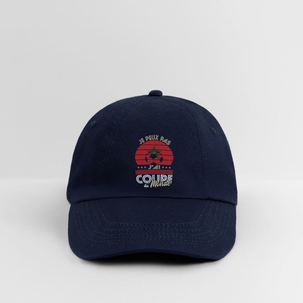 Casquette classique - Je peux pas j'ai Coupe du Monde - Maroc - bleu/bleu