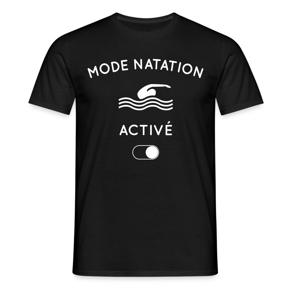 T-shirt Homme - Mode natation activé - noir