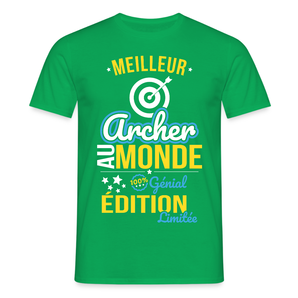 T-shirt Homme - Meilleur Archer au monde - 100% génial - vert