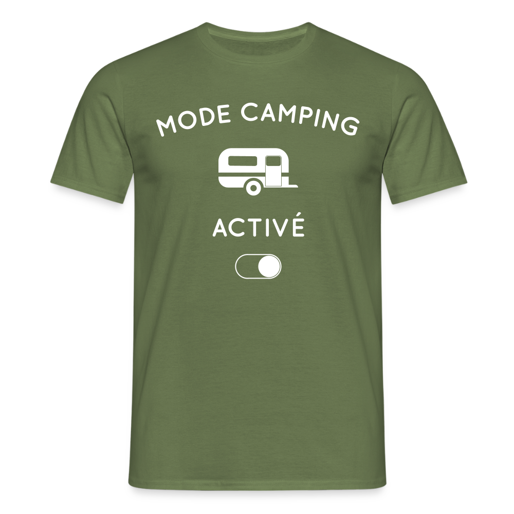 T-shirt Homme - Mode camping activé - vert militaire