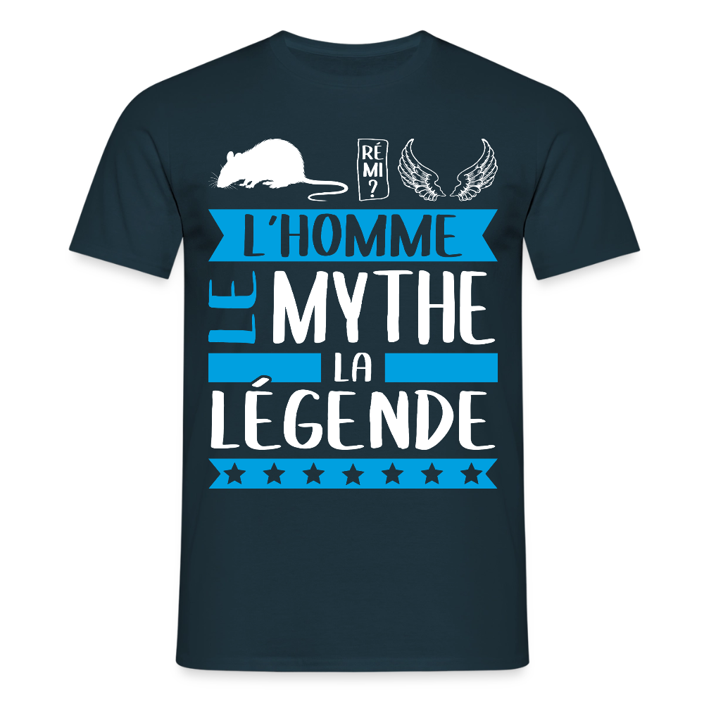 T-shirt homme Raphaël rébus – L’homme, le mythe, la légende - marine