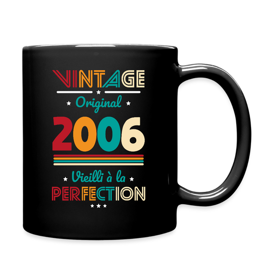 Mug anniversaire homme 20 ans – Vintage, original, 2006 - noir