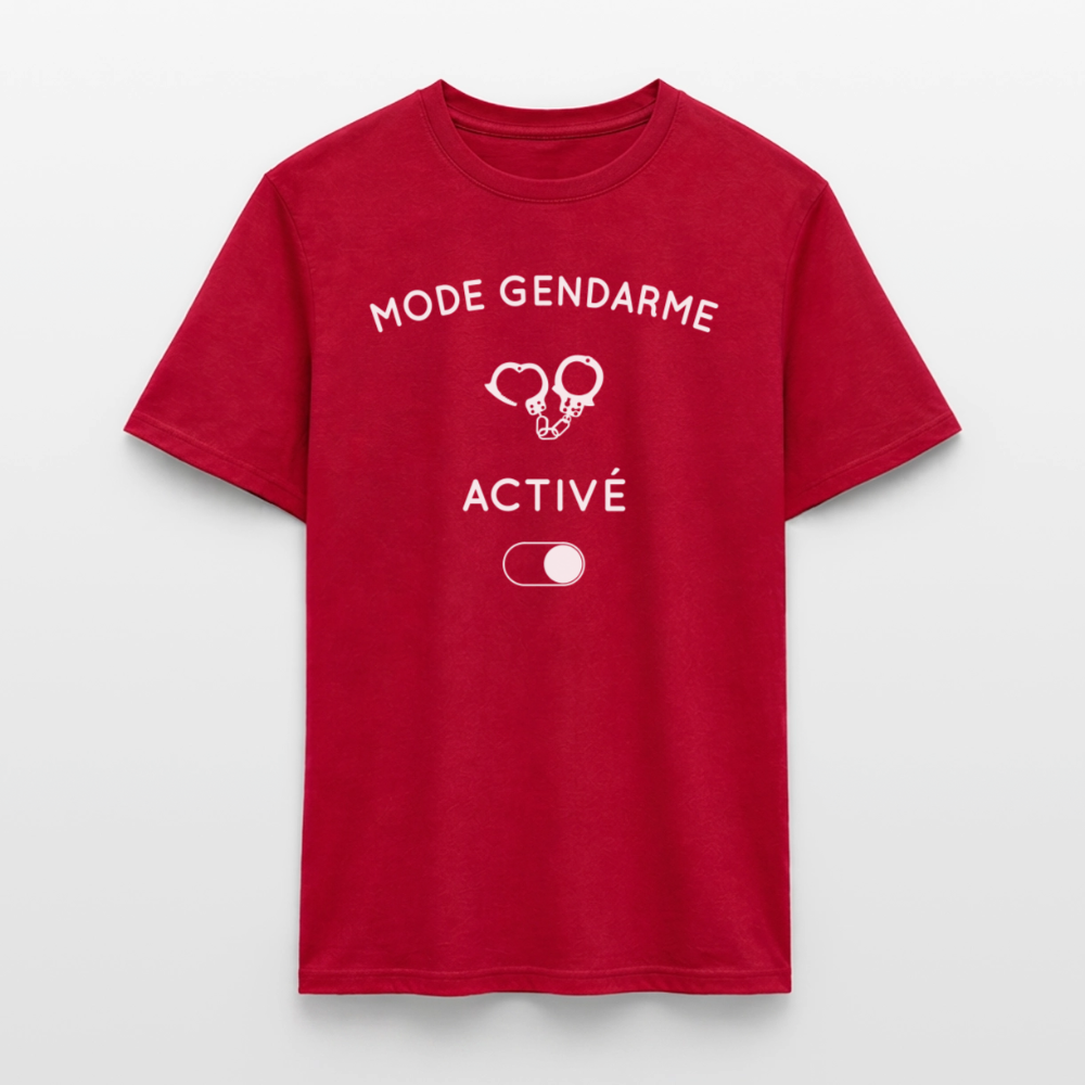 T-shirt Homme - Mode gendarme activé - rouge
