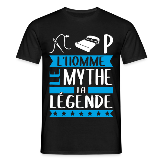 T-shirt homme Philippe rébus – L’homme, le mythe, la légende - noir