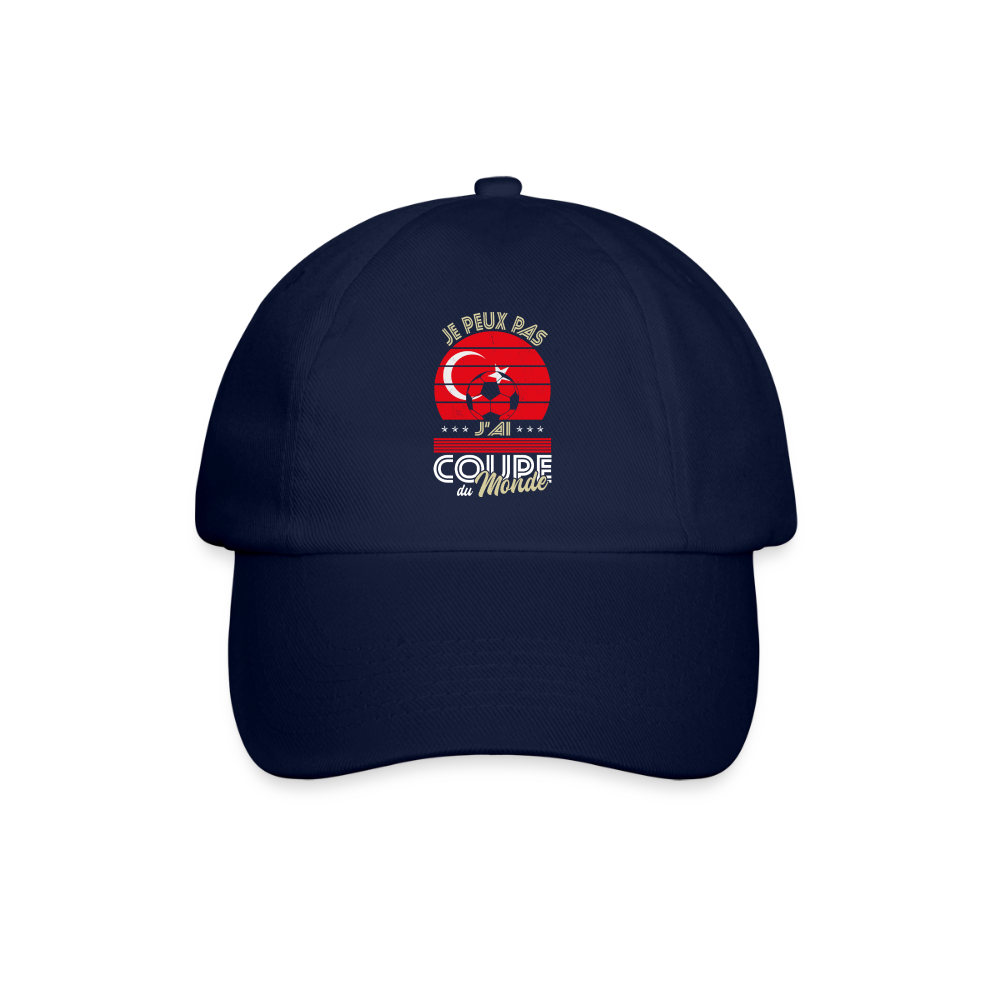 Casquette classique - Je peux pas j'ai Coupe du Monde - Turquie - bleu/bleu