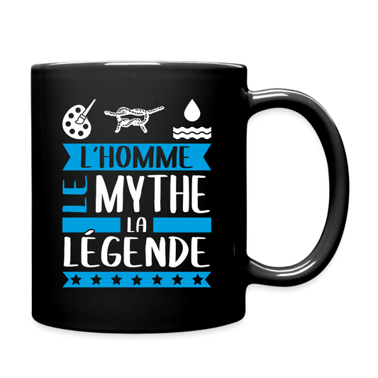Mug uni Arnaud rébus – L’homme, le mythe, la légende - noir