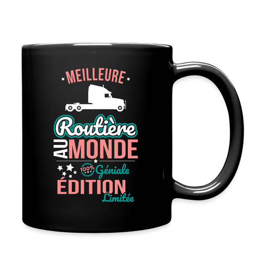 Mug uni - Meilleure Routière au monde - 100% géniale - noir