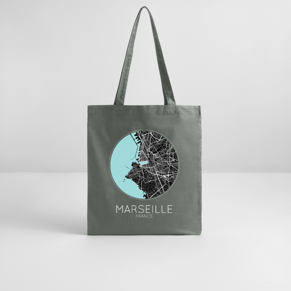 Tote Bag Marseille Bio – Plan de Marseille - charbon