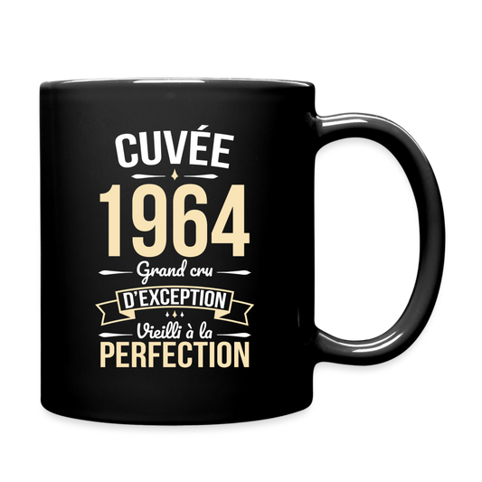 Mug uni - Anniversaire 61 Ans - Cuvée 1964 - noir
