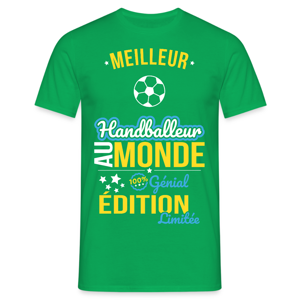 T-shirt Homme - Meilleur Handballeur au monde - 100% génial - vert