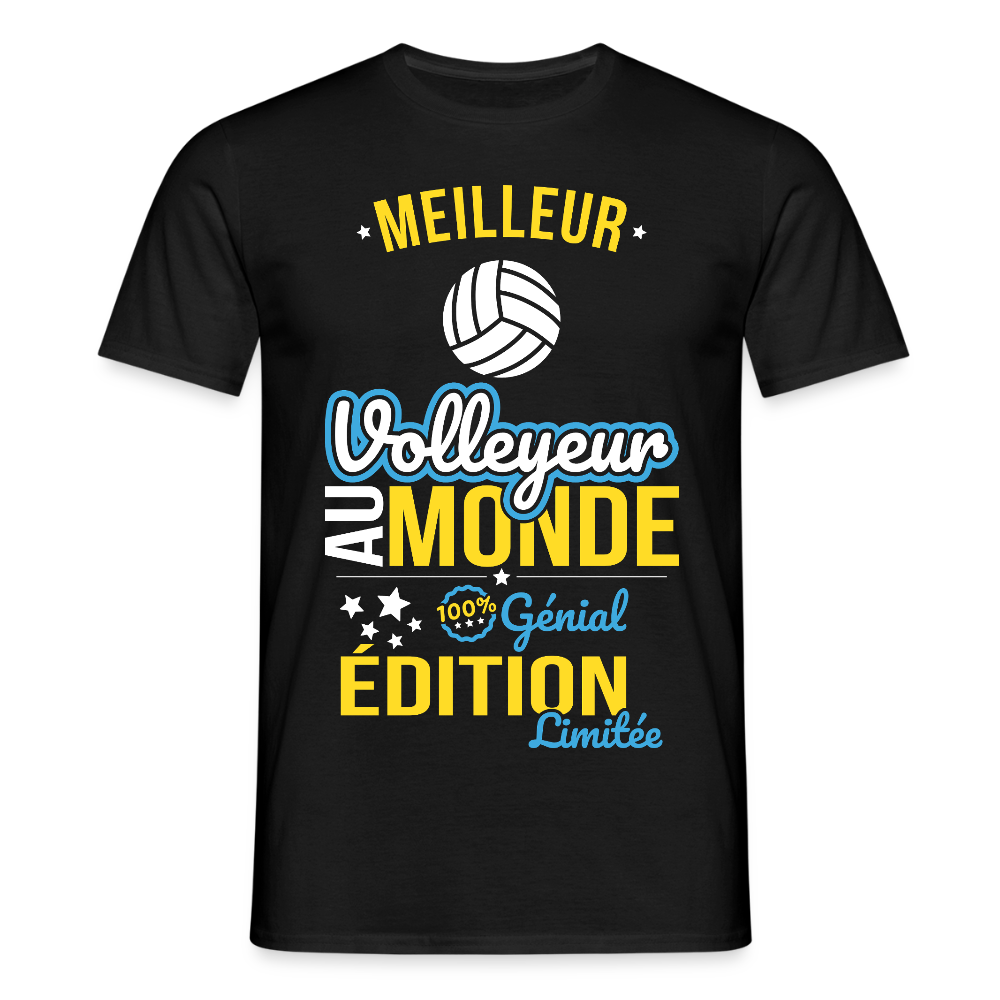 T-shirt Homme - Meilleur Volleyeur au monde - 100% génial - noir