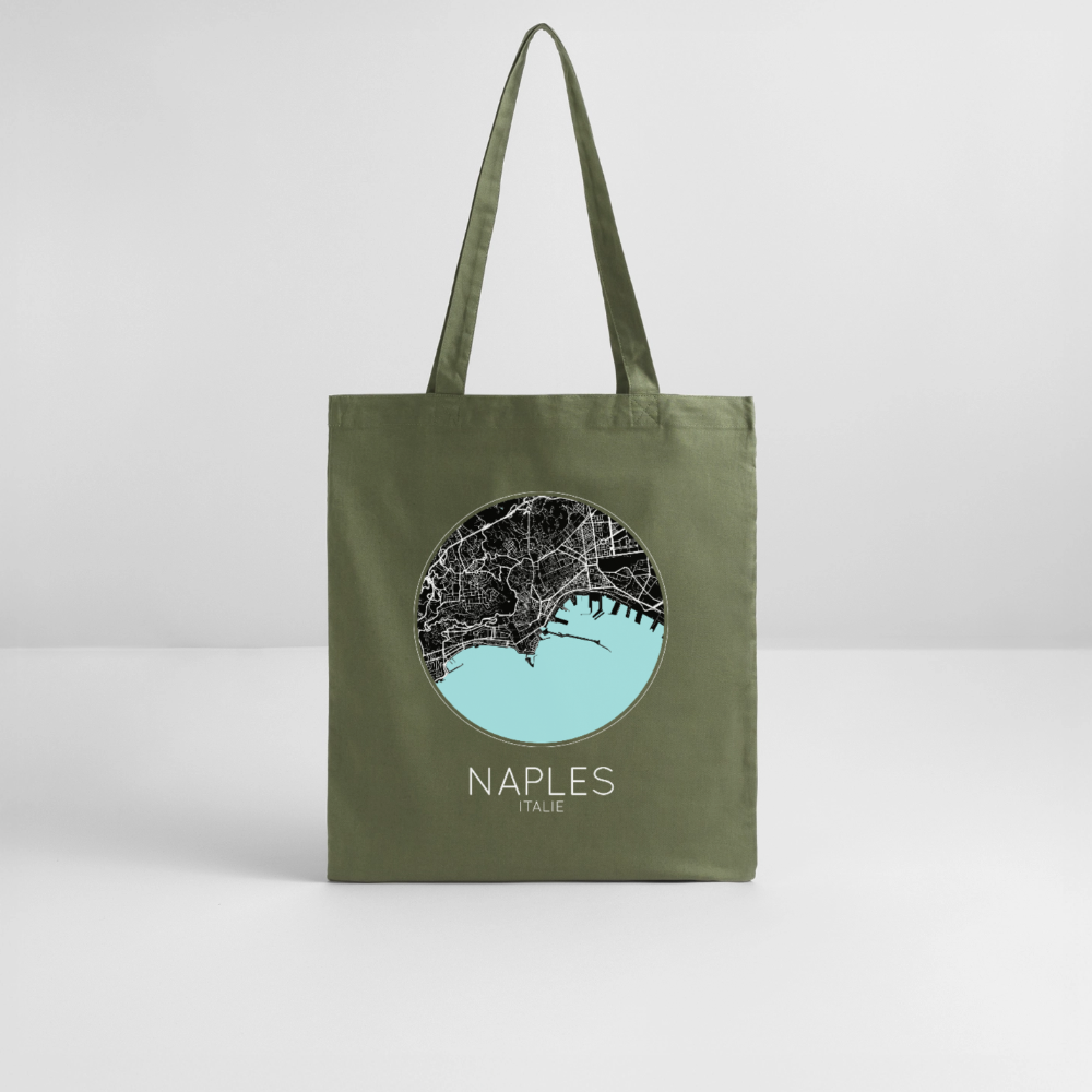 Tote Bag Naples Bio – Plan de Naples - kaki