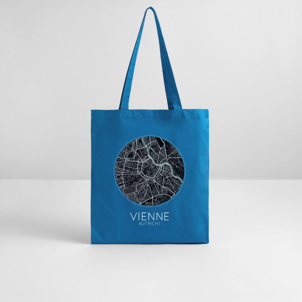 Tote Bag Vienne Bio – Plan de Vienne - bleu royal