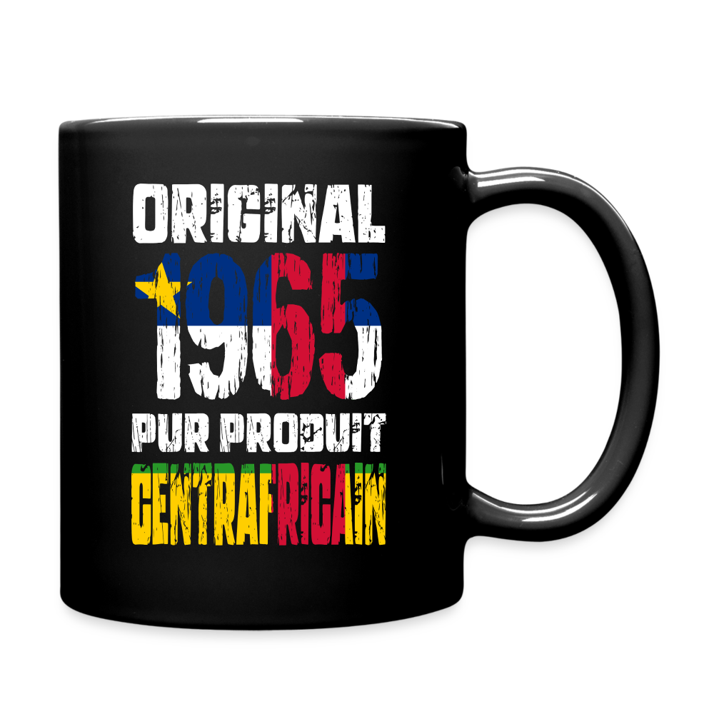 Mug uni - Anniversaire 60 Ans - Original 1965 - Pur produit Centrafricain - noir