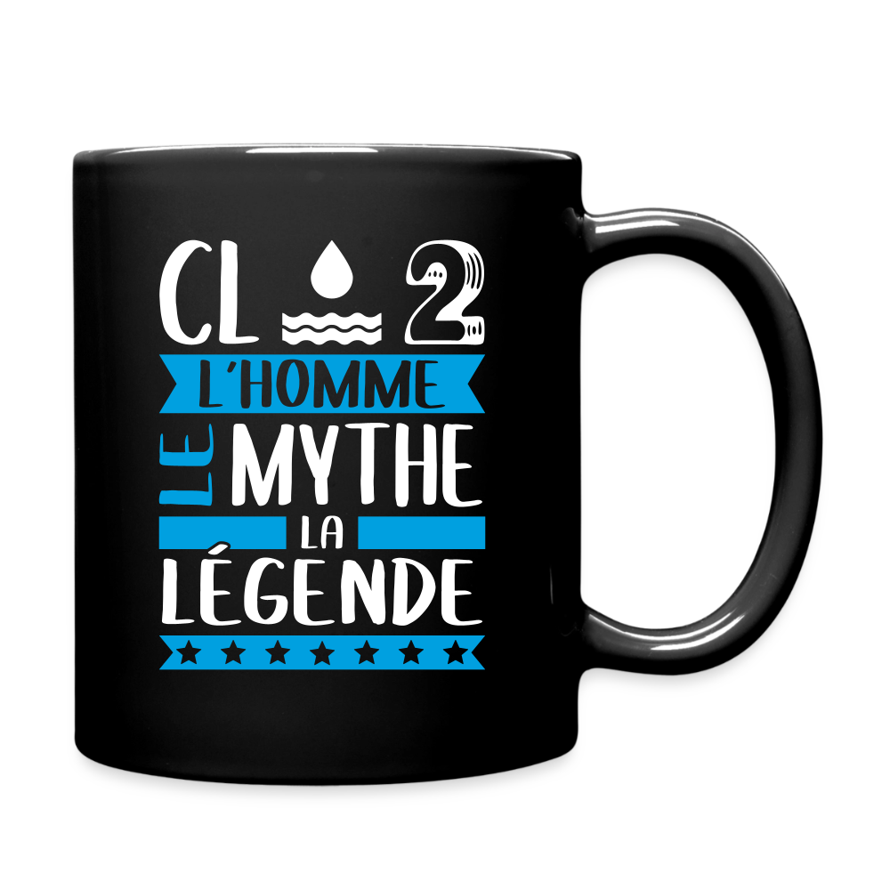Mug uni Claude rébus – L’homme, le mythe, la légende - noir