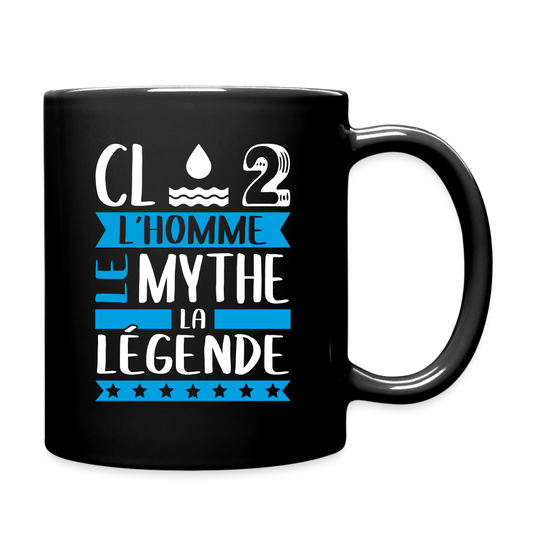 Mug uni Claude rébus – L’homme, le mythe, la légende - noir